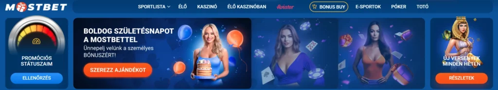 Mostbet bónuszok